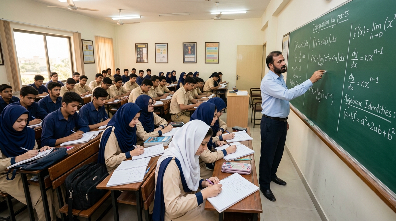 Mathematics Class at The Sunrise Academy Kharan