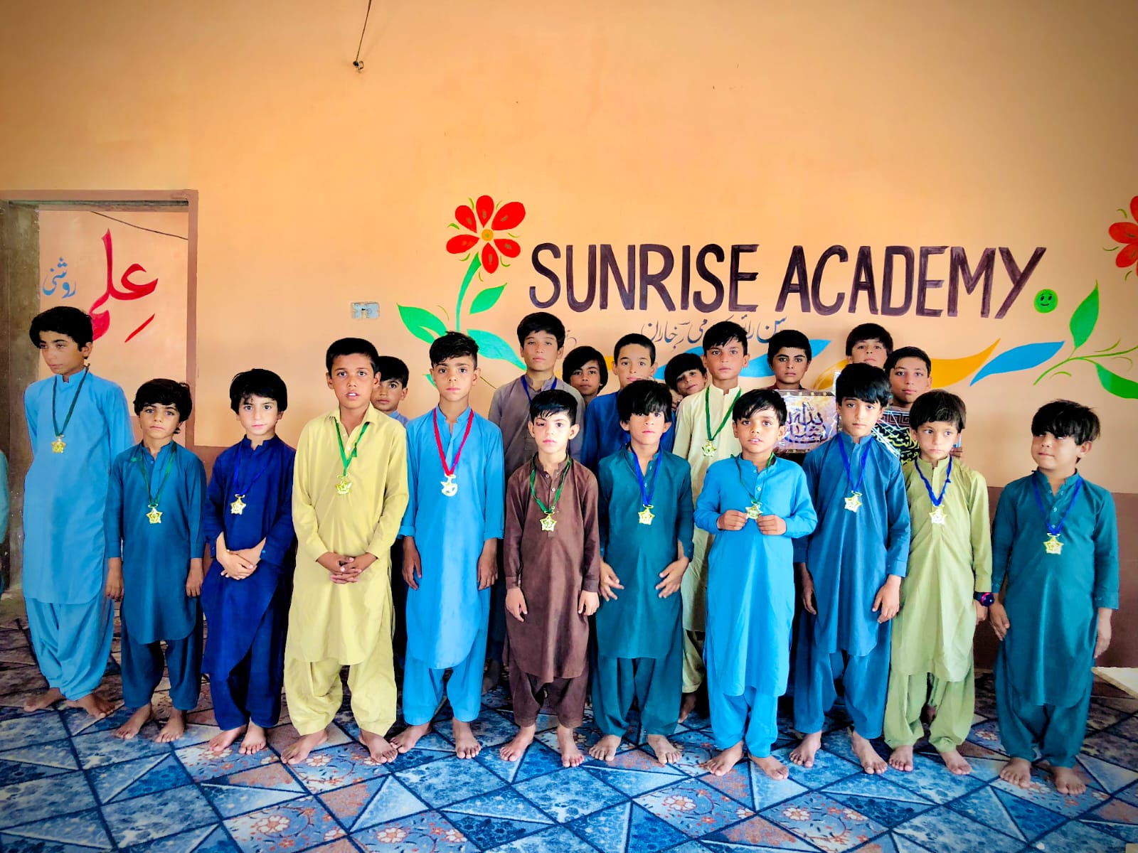 Classroom at The Sunrise Academy Kharan