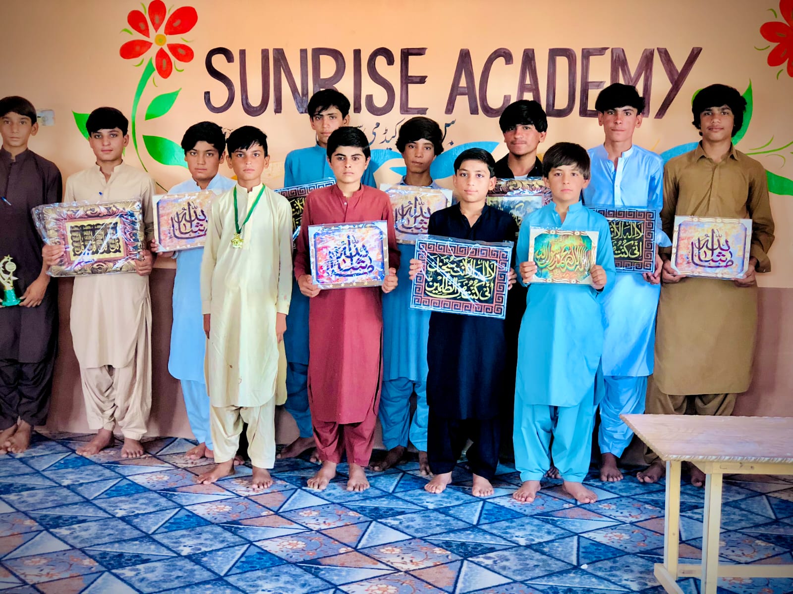 Learning activities at The Sunrise Academy Kharan